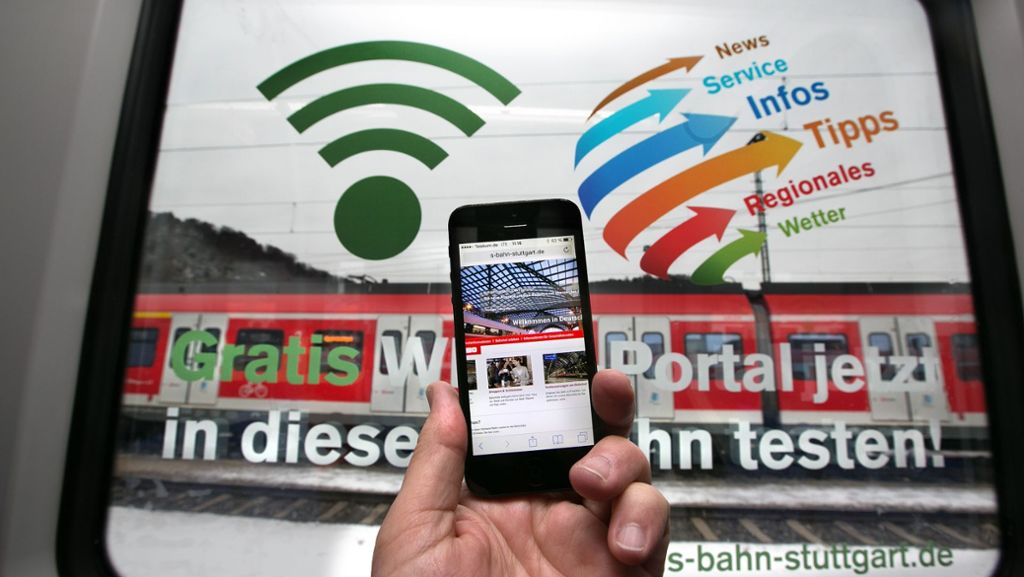 Nahverkehr in der Region Stuttgart: Bahn startet WLAN-Portal in zwei S-Bahnen