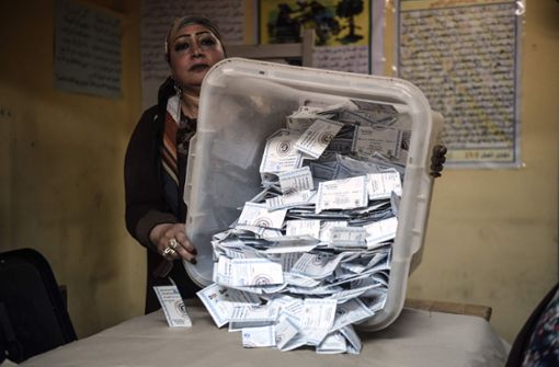 Bei der Präsidentenwahl in Ägypten ist Staatschef Abdel Fattah al-Sisi nach Angaben der Staatsmedien im Amt bestätigt worden. Foto: AFP