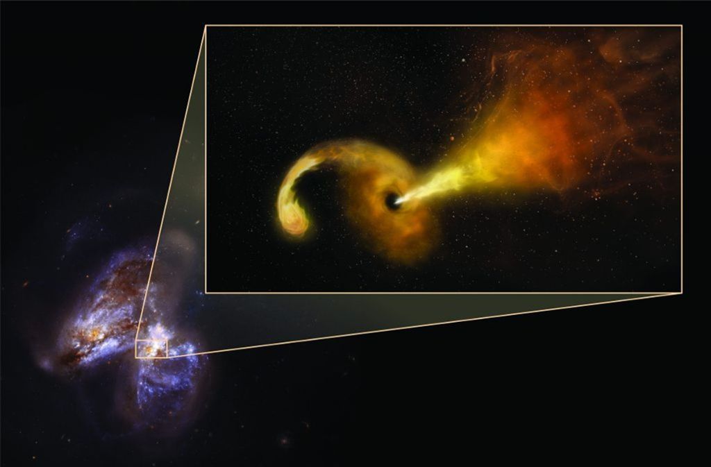 Das Ereignis fand über einen Zeitraum von mehreren Jahren in der rund 150 Millionen Lichtjahre entfernten Galaxie mit der Katalognummer Arp 299 statt.