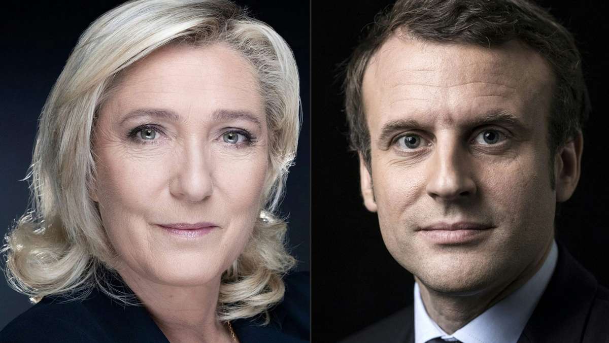 Wahl in Frankreich: Macron liegt vor Le Pen bei Präsidentschafts-Wahl