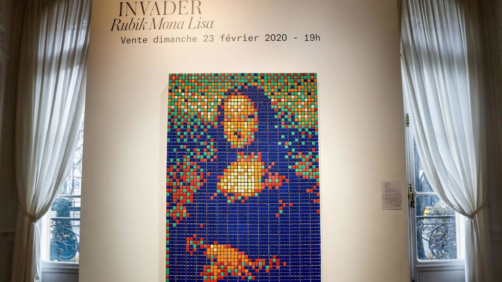 Künstler baut da Vincis Meisterwerk nach: 150.000 Euro für die Mona Lisa aus Zauberwürfeln