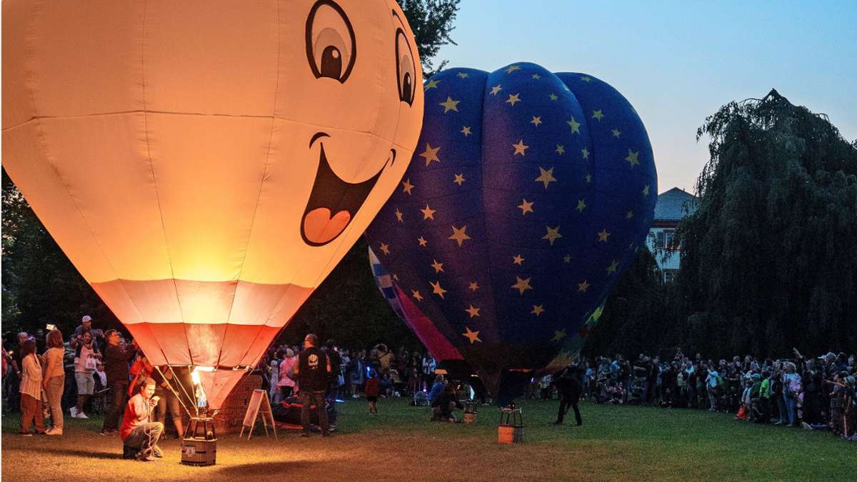 Aktion in Böblingen: Ballonevent auf dem Flugfeld