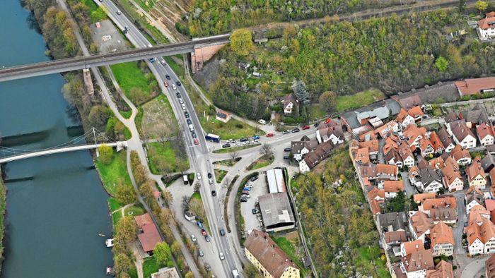 Verkehr  in der Schillerstadt: In Marbach haben’s die Fußgänger schwer
