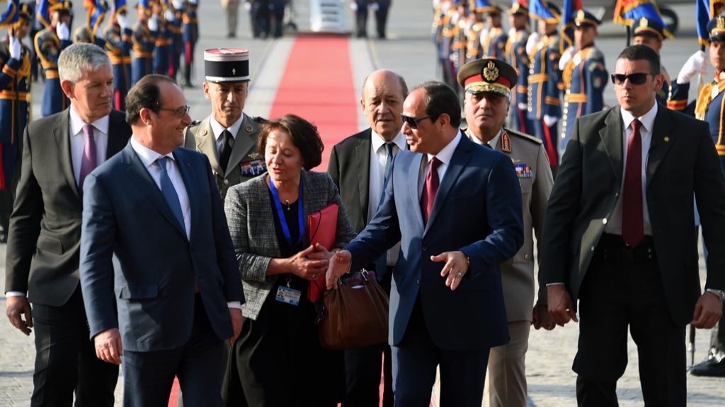 Hollande in Ägypten: Französischer Präsident auf heikler Menschenrechts-Mission