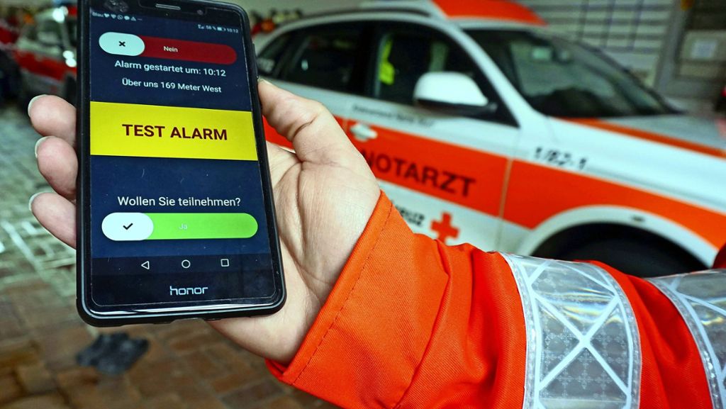 Pilotprojekt im Rems-Murr-Kreis: Der Alarm kommt per Smartphone