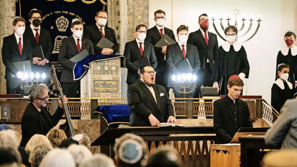 Hymnus-Chorknaben in der Synagoge: Musik schlägt eine Brücke in der Synagoge in Stuttgart