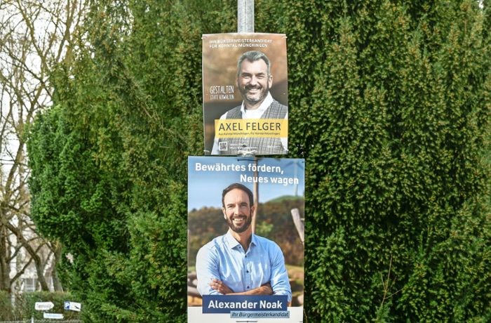 Bürgermeisterwahl in Korntal-Münchingen: Plakatierung mit Beigeschmack