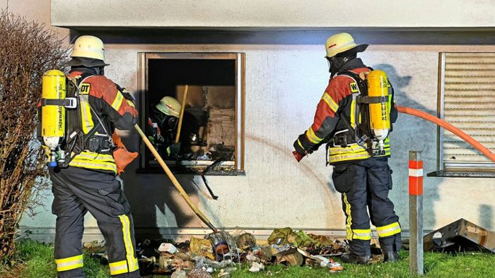 Brand in Weil der Stadt: Küche brennt komplett aus