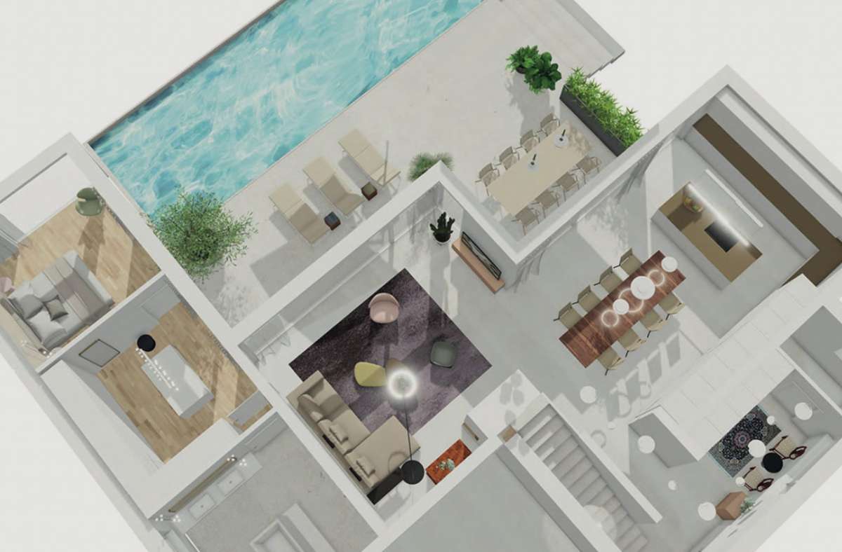 architare plant Terrassen, Pool- und Loungeareas mit der gleichen Professionalität wie Innenräume.
