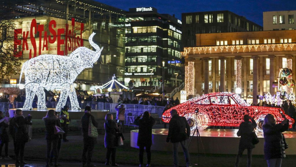 Die Stuttgarter City leuchtet zur Weihnachtszeit: Dekoration mit viel Strahlkraft