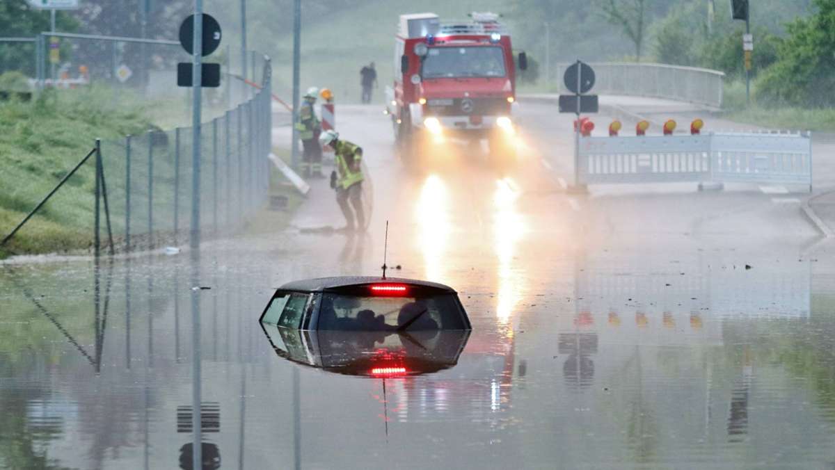 Gewitter über der Region Stuttgart: Göppingen und Murrhardt vom Unwetter besonders betroffen