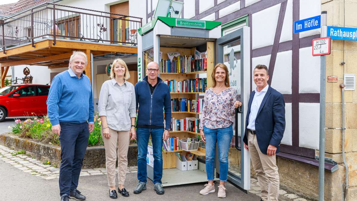 Treffpunkt für Leseratten: Breitenstein hat jetzt ein Bücherhäusle