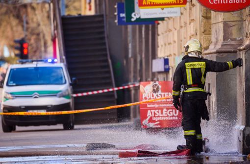 Beim Brand in Riga kamen acht Menschen ums Leben. Foto: AFP/GINTS IVUSKANS