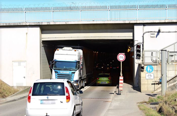 Flughafentunnel Bernhausen: Wichtige Radverbindung bleibt ein Problem