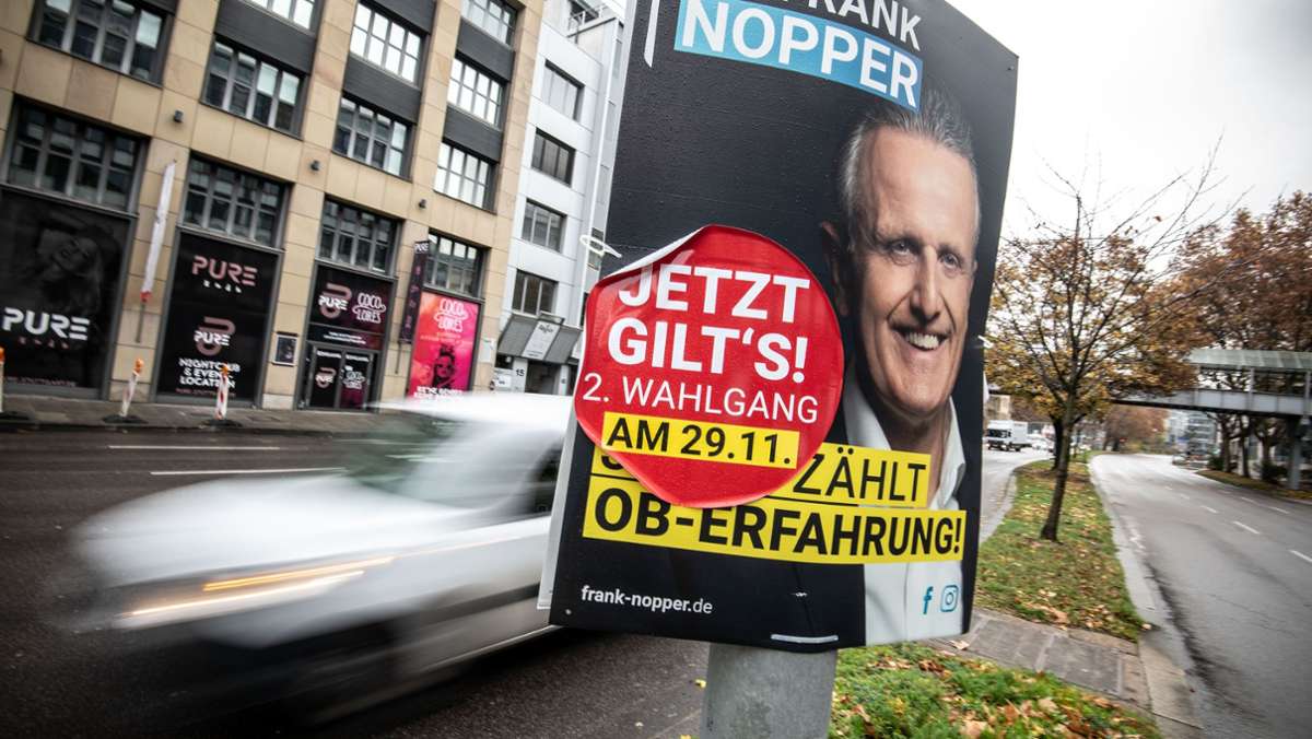 OB-Wahl in Stuttgart: Für den Favoriten gibt es  Restrisiken