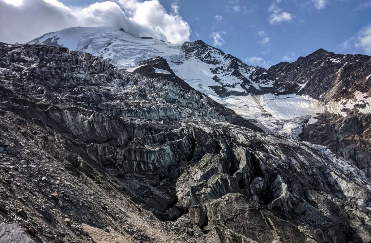 Der Bionnassay-Gletscher bei Chamonix