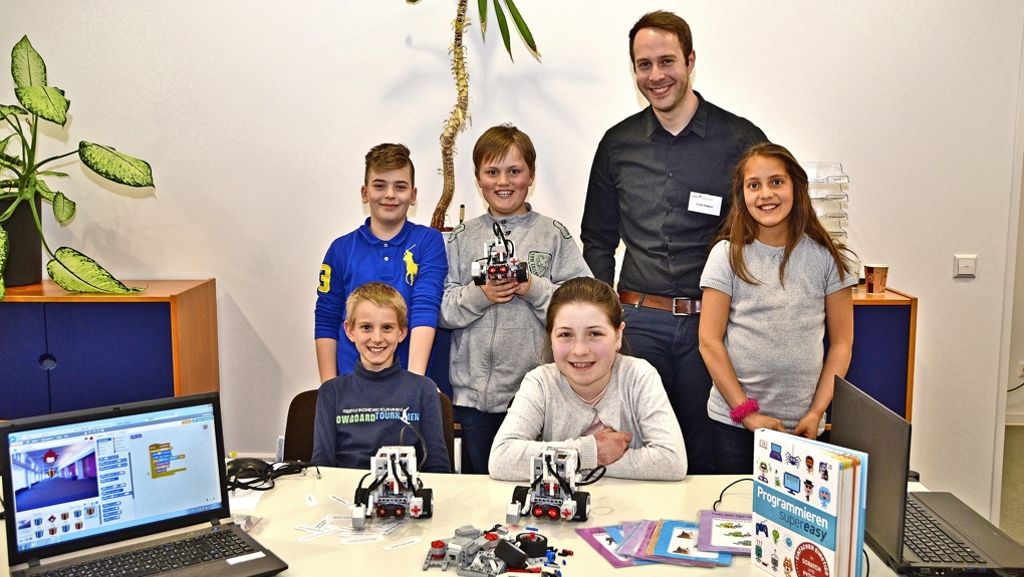 Pilotprojekt an der Grundschule Gaisburg: Spielend programmieren lernen