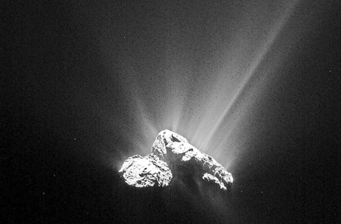 Komet Tschuri am sonnennächsten Punkt seines Orbits