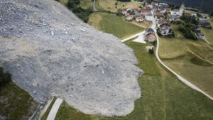 Gewaltige Geröll-Lawine in der Schweiz