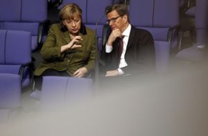 Merkel hält Ansprache für Guido Westerwelle