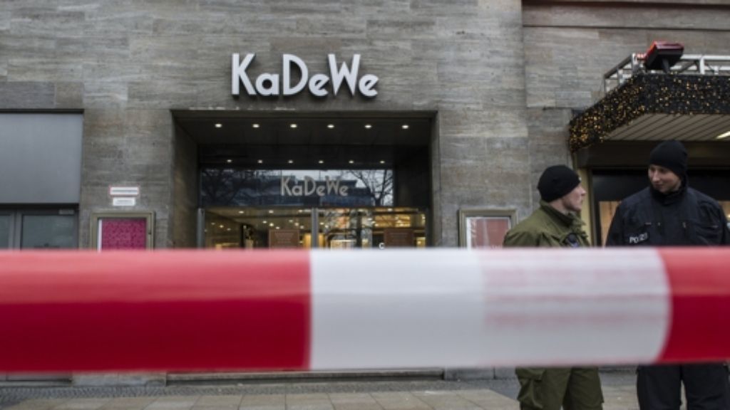 KaDeWe in Berlin: Maskierte Männer überfallen Kaufhaus