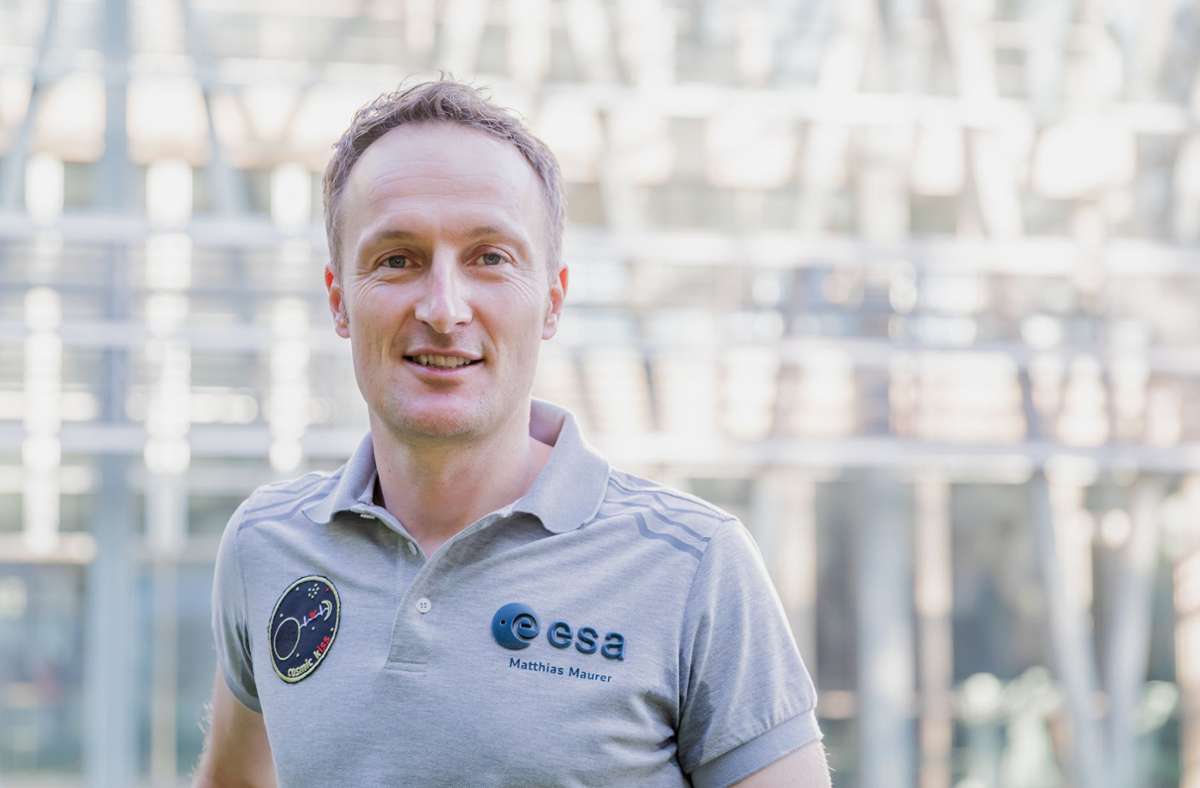 Matthias Maurer soll Ende Oktober gemeinsam mit drei Kollegen zur Internationalen Raumstation (ISS) aufbrechen. Foto: dpa/Christoph Soeder