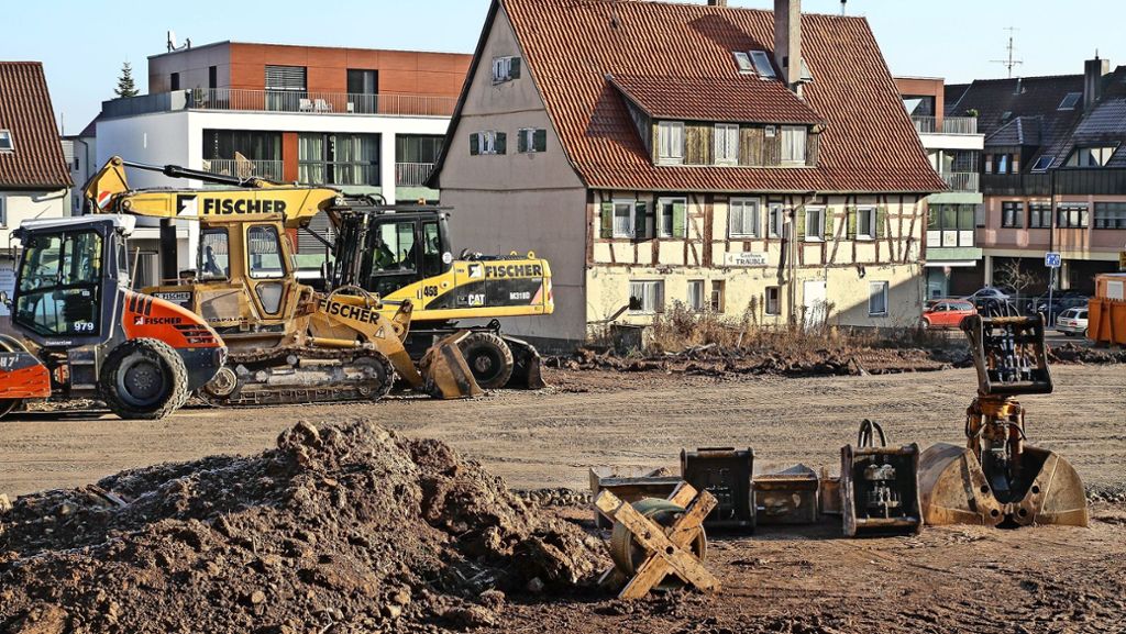 Bauen in Gerlingen: Ein Neubaukomplex mitten in der Stadt