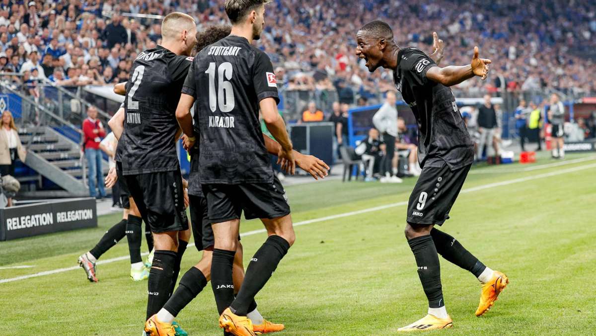 Hamburger SV gegen VfB Stuttgart: VfB zittert nur eine Halbzeit und sichert sich den Klassenverbleib