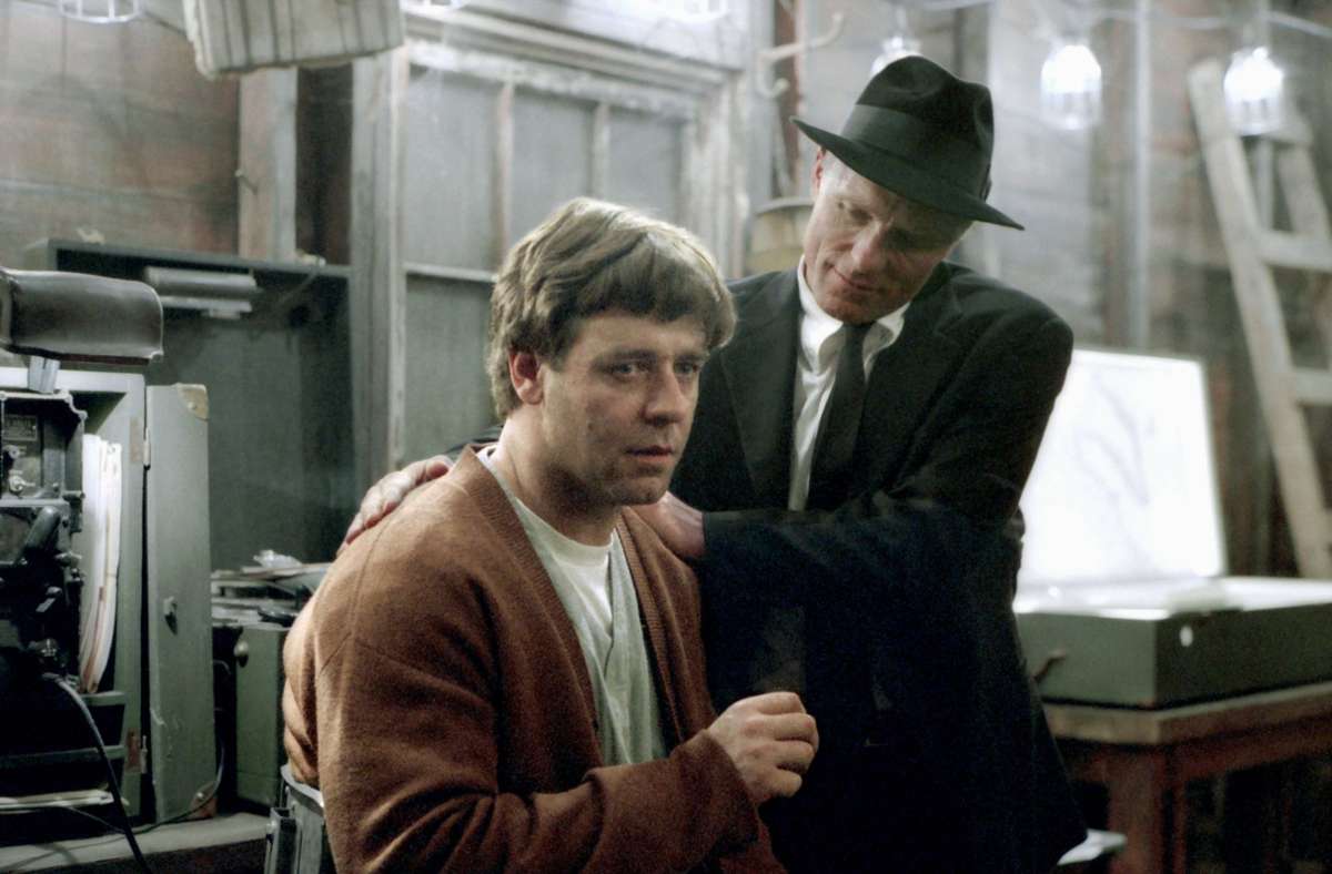 Ed Harris mit Russell Crowe in „A Beautiful Mind“ (2001)