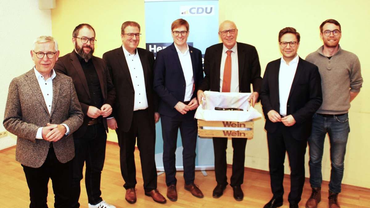 Marbach: Dank der CDU-Ortsverbände  an Manfred Hollenbach