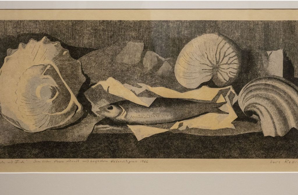 „Muscheln und Fisch“ von Karl Rössig.