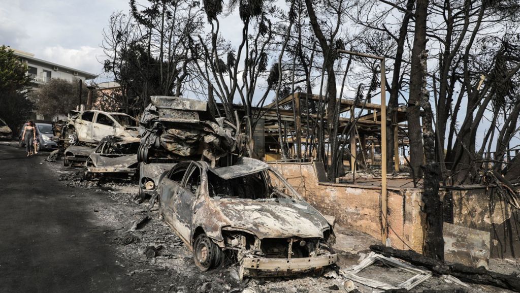Griechenland: Einsatzkräfte finden immer noch Waldbrandopfer