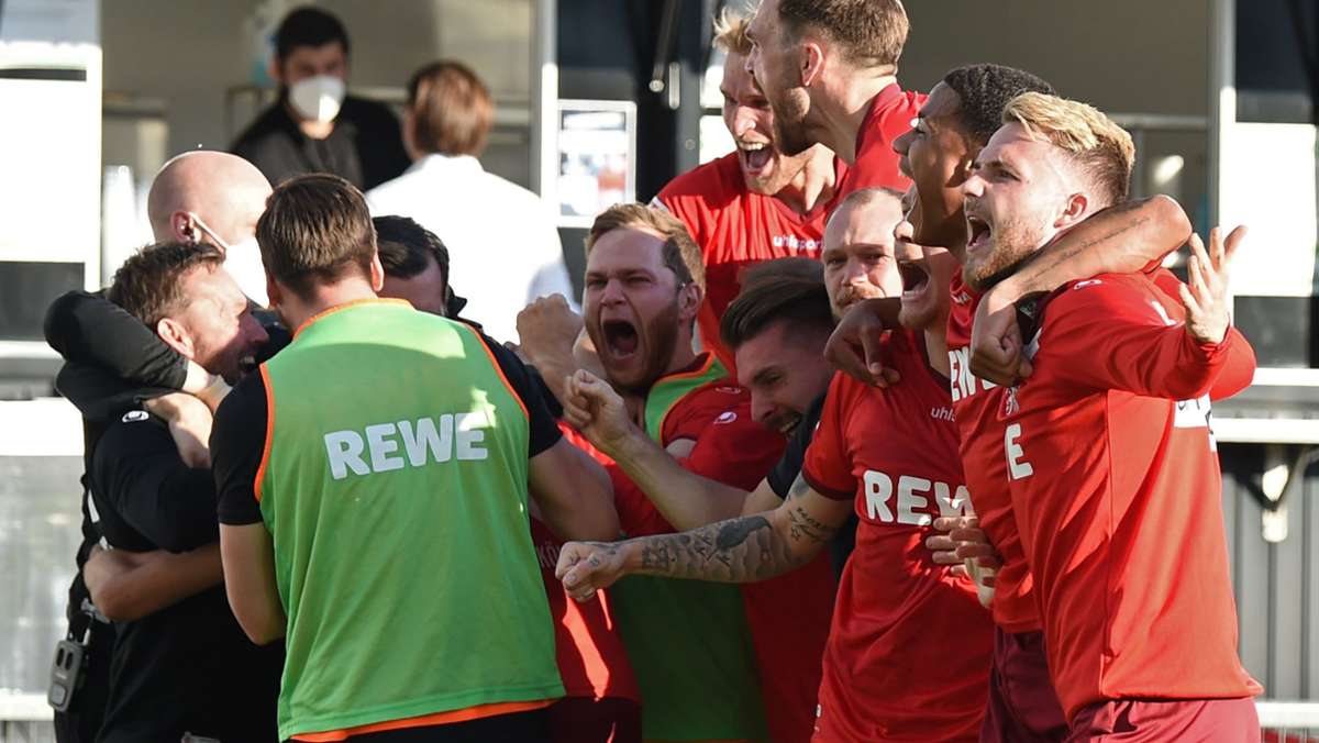  Der 1. FC Köln feiert die erfolgreiche Relegation gegen Holstein Kiel – missachtet nach seiner Rückkehr aber die Regeln der Rheinstadt. Die Verantwortlichen geben sich reumütig. 