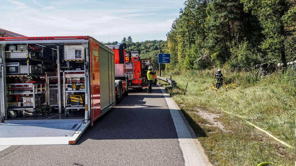 A 81 bei Sindelfingen-Ost: 52-jähriger Autofahrer tödlich verunglückt