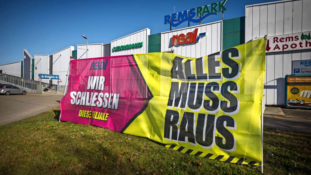Real zieht sich zurück: Ausverkauf im Waiblinger Remspark