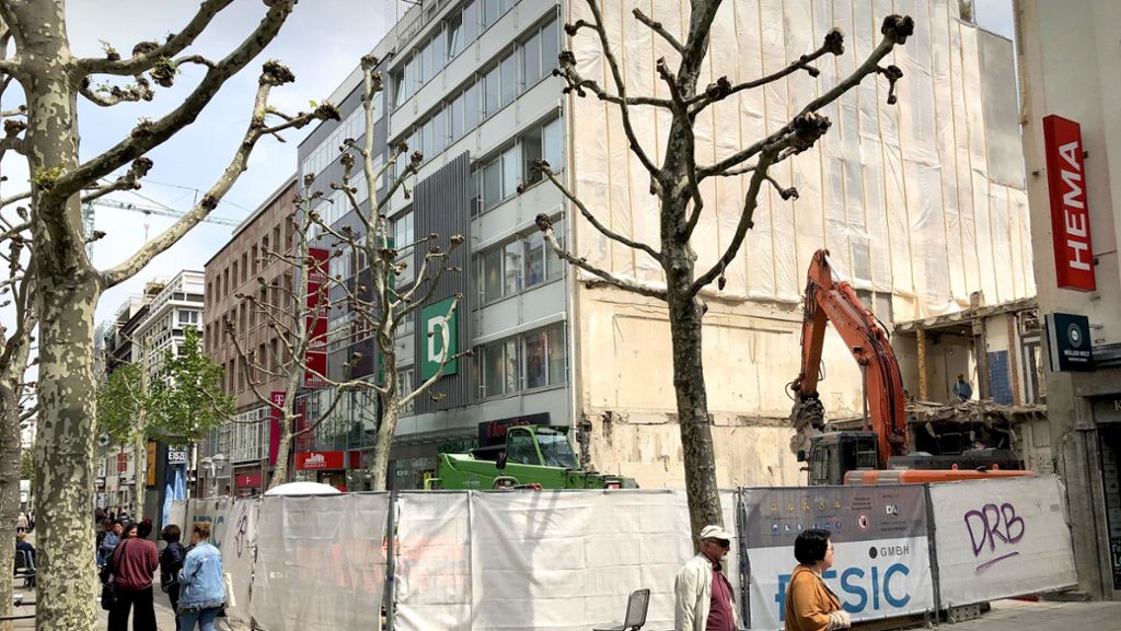 Einkaufen in Stuttgart: Wempe-Haus an der Königstraße abgerissen