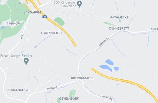 Google Maps löscht Autobahnabschnitt