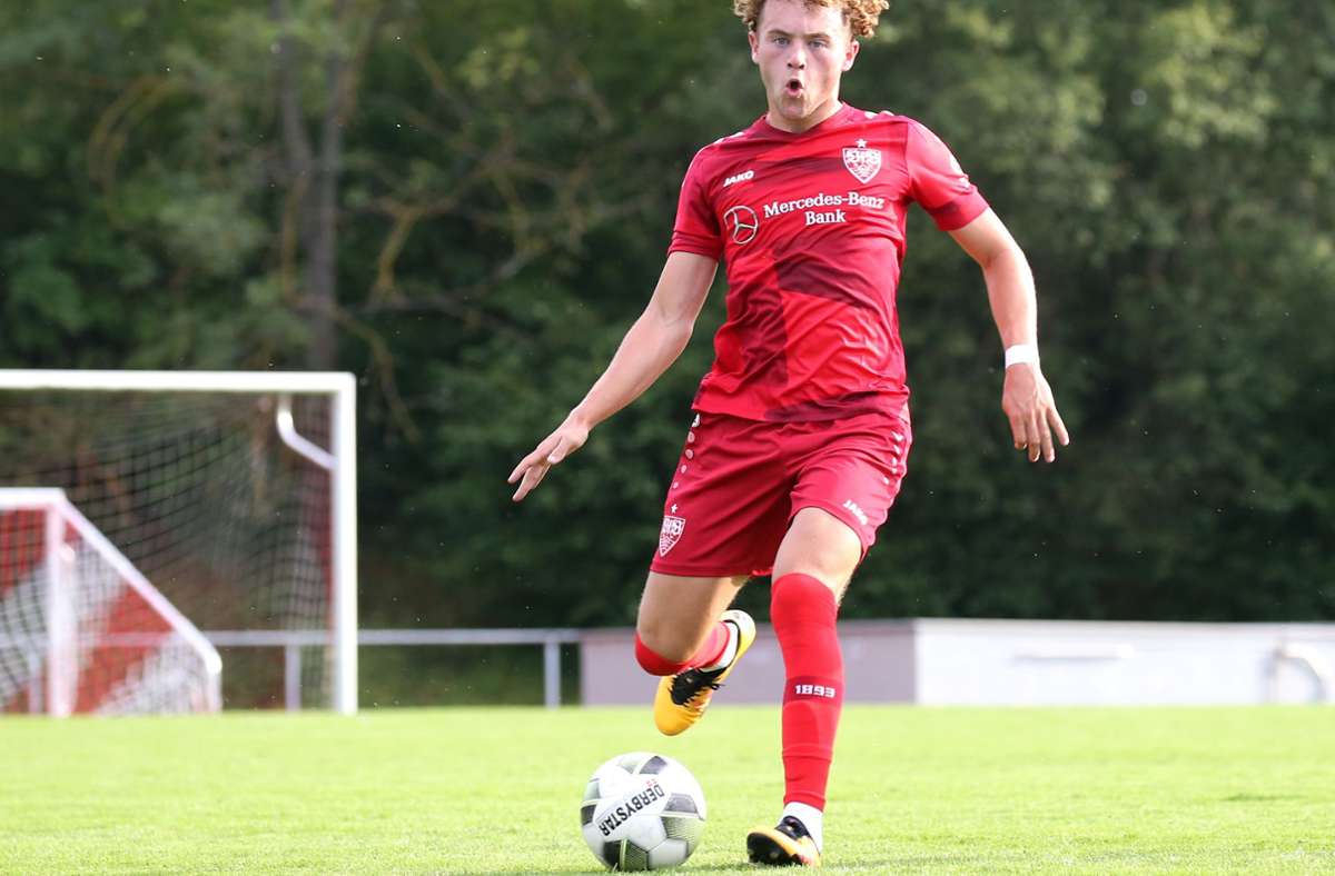 Von der eigenen U19 in die U21 aufgerückt: Mittelfeldmann Benedict Hollerbach, dem in Fellbach auch ein Treffer gelang.