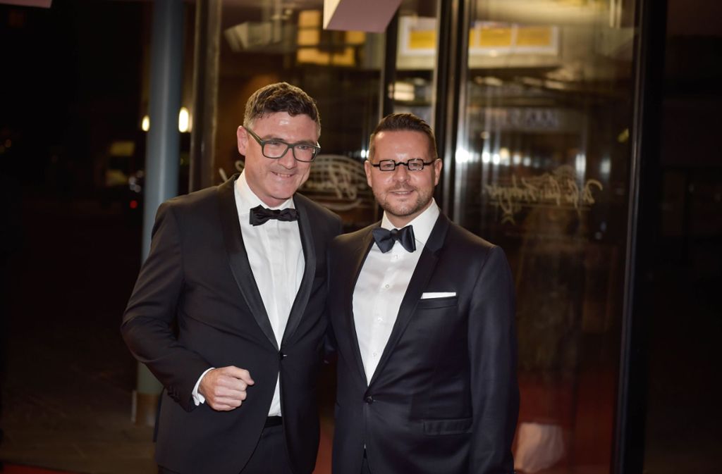 Bundestagsabgeordneter Stefan Kaufmann mit seinem Partner Rolf Pfander.
