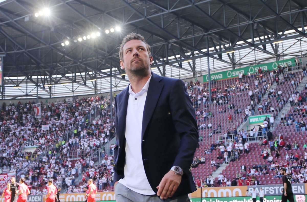 Im April 2019 wurde der VfB Stuttgart unter Markus Weinzierl vom FC Augsburg gedemütigt. Foto: Pressefoto Baumann/Hansjürgen Britsch