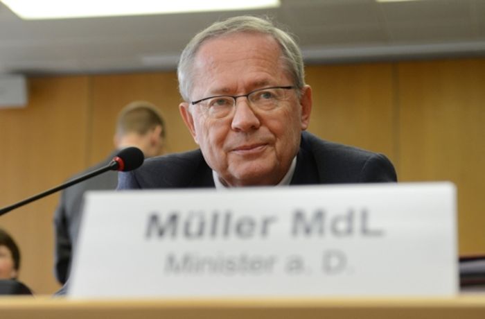 Ex-Verkehrsminister Müller kandidiert nicht mehr
