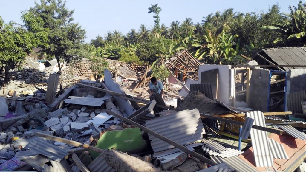 Indonesische Insel Lombok: Mindestens zehn Tote bei erneuten Erdbeben