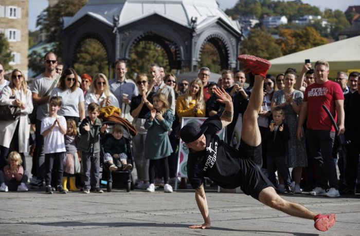 Street Art in Stuttgart: Tänzer erobern die City