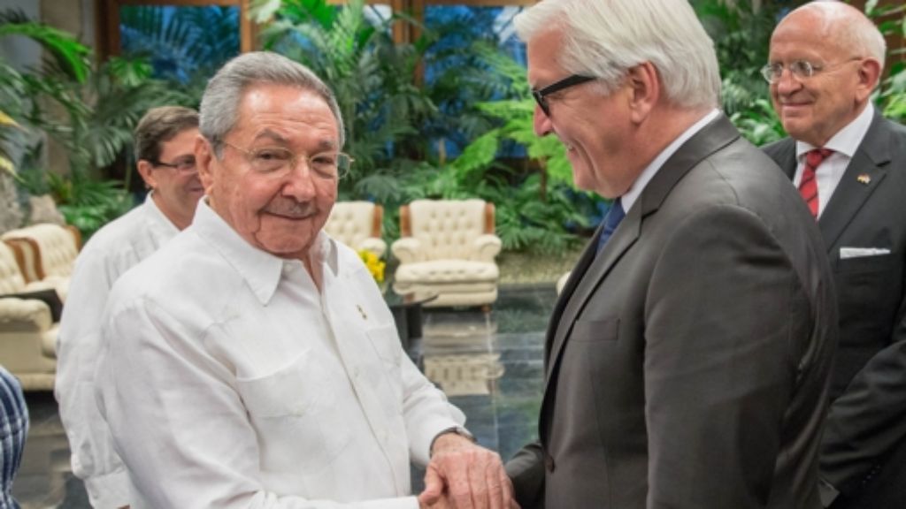 Kuba-Besuch: Steinmeier ermutigt Castro zu weiteren Reformen