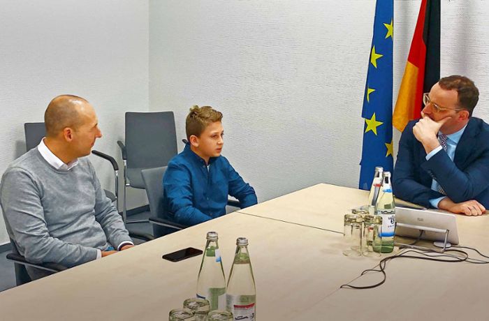 Besuch beim Minister: Warum sich ein Zwölfjähriger bei   Jens Spahn bedankt