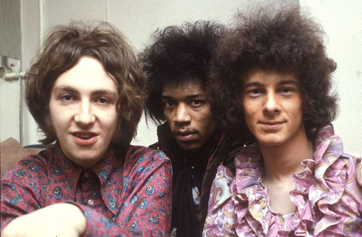 Die Jimi Hendrix Experience 1969 (von links): Mitch Mitchell, Jimi Hendrix, Noel Redding