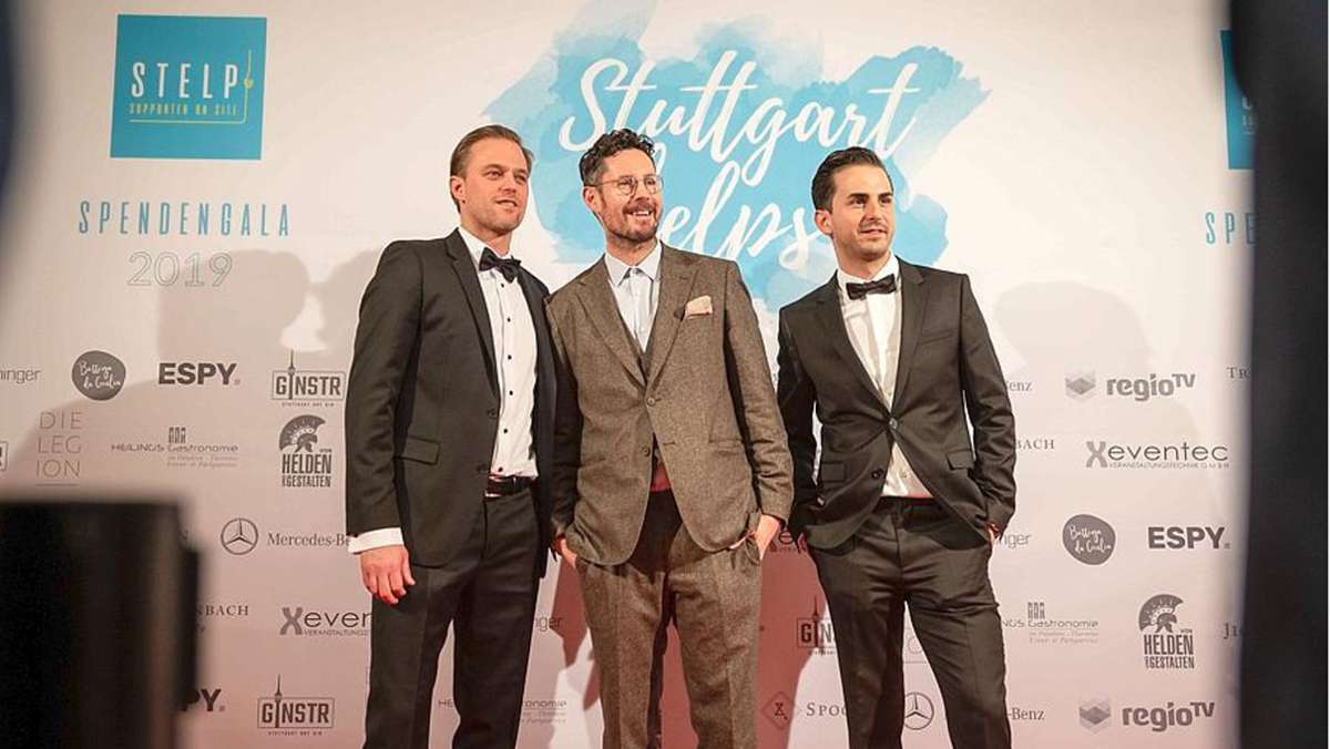 Benefizgala für den Stuttgarter Verein Stelp: Spenden sammeln  mit Smoking und Sneakers