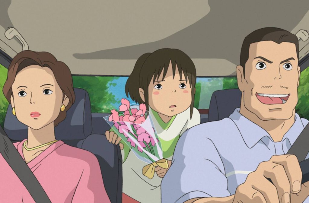 Chihiros Reise in Zauberland (2001): Chihiro und ihre Eltern