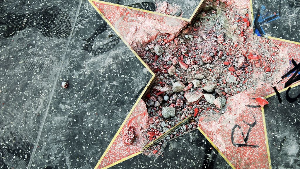 Walk of Fame: Hollywood-Stern von Trump zertrümmert