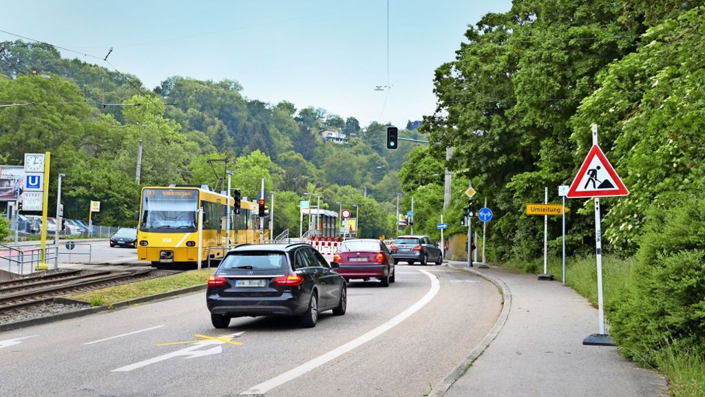 Baustelle in Stuttgart-Kaltental: Anwohner ärgern sich über Umleitungsstrecke